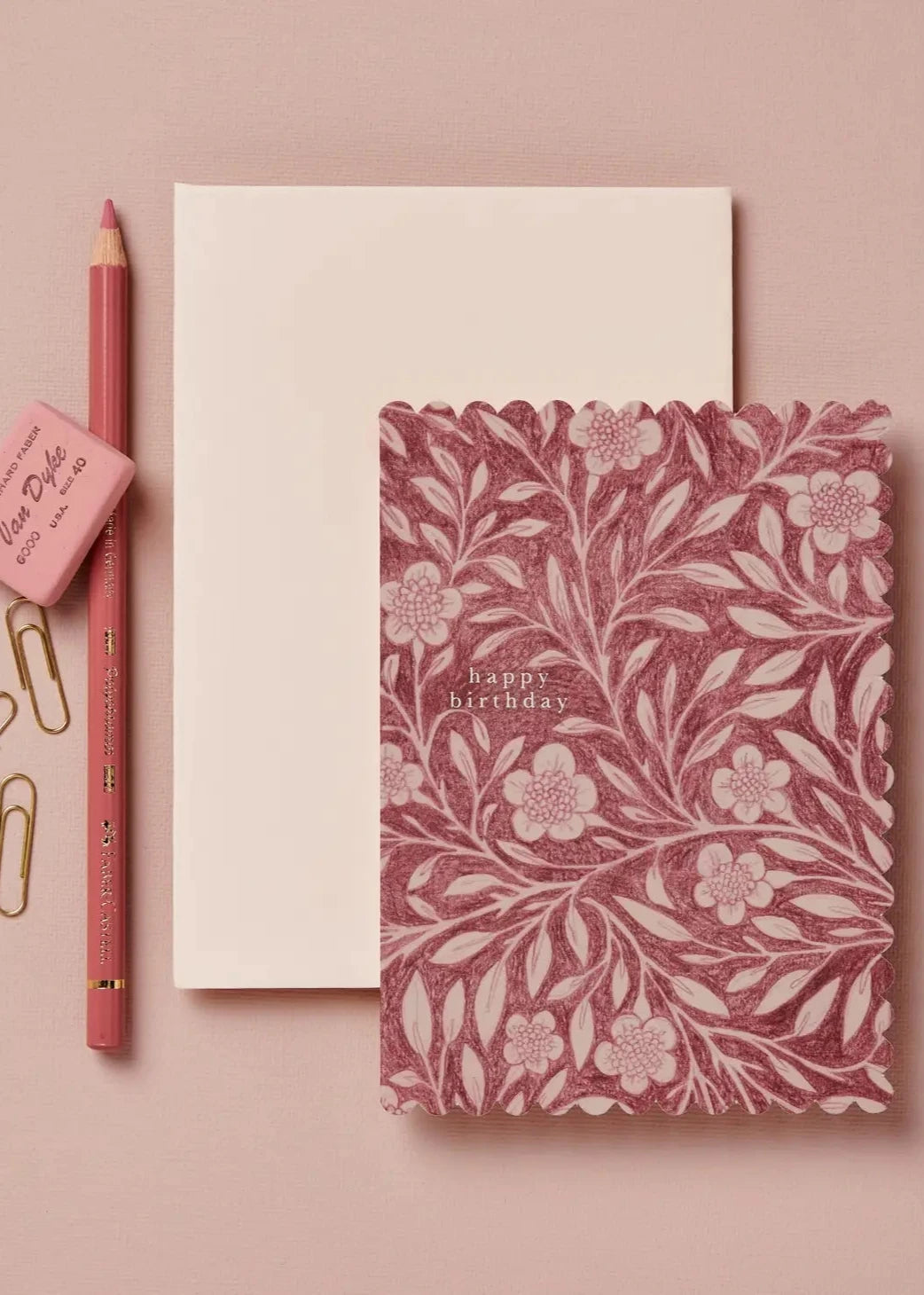 Pink 'Happy Birthday' Card
