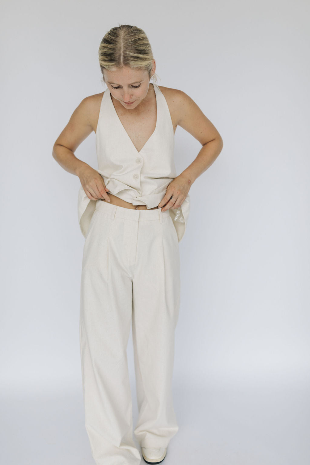 Linen Oatmeal Set