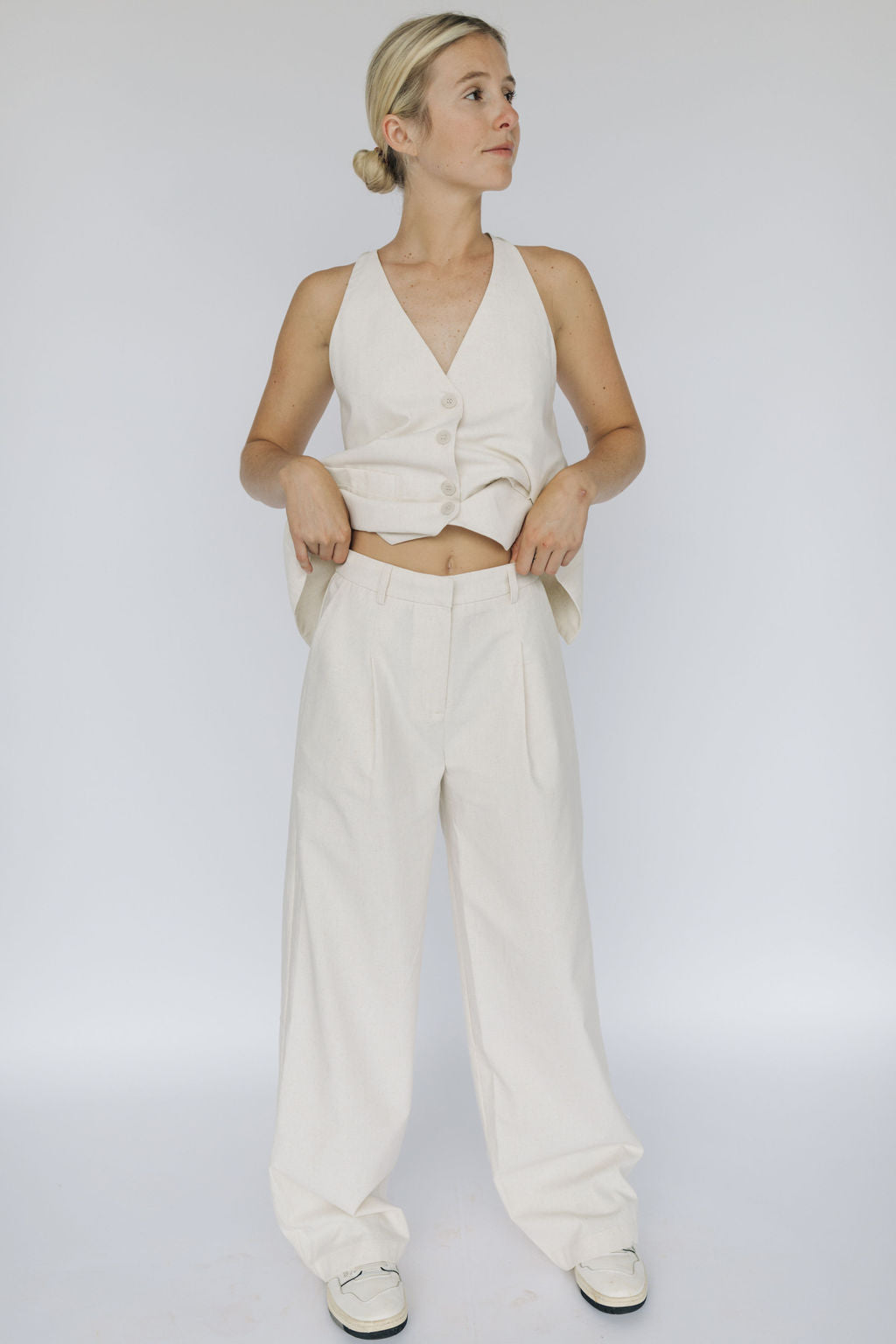 Linen Oatmeal Set