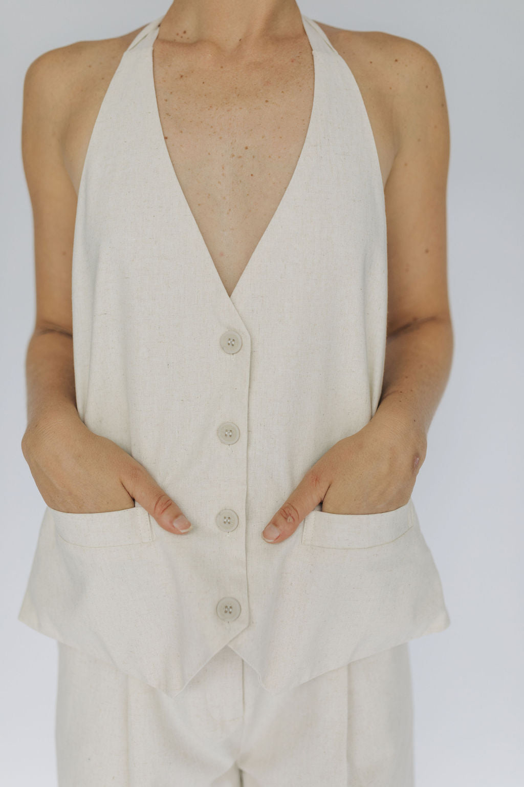 Linen Oatmeal Set