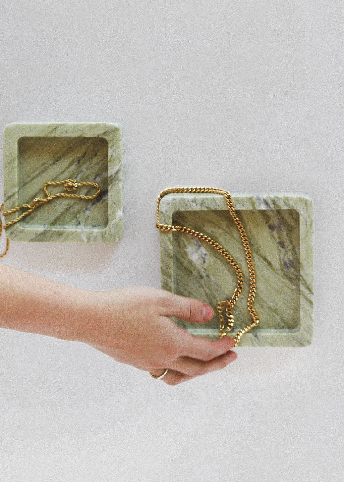 Oyster Marble Trays