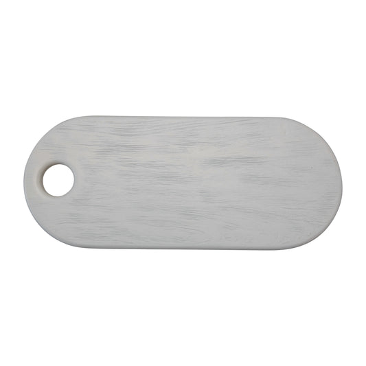 Oval White Cutting Board