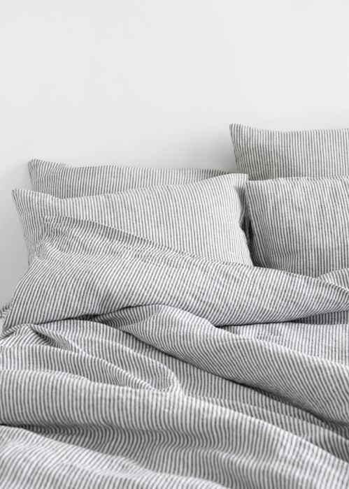 Stripes Linen Duvet Cover Set