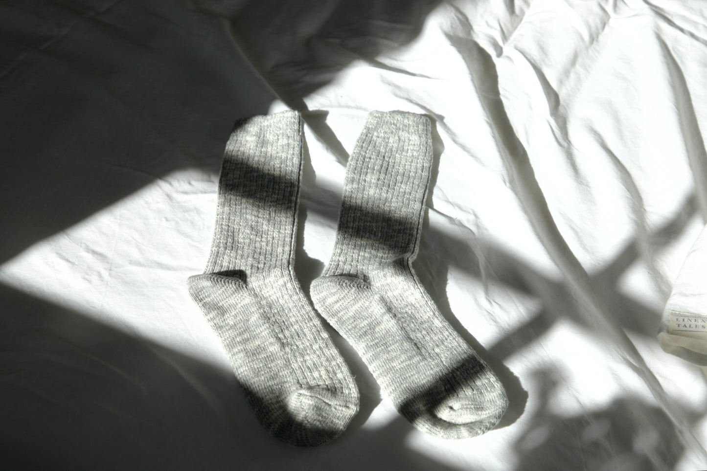 Heather Grey Cottage Socks
