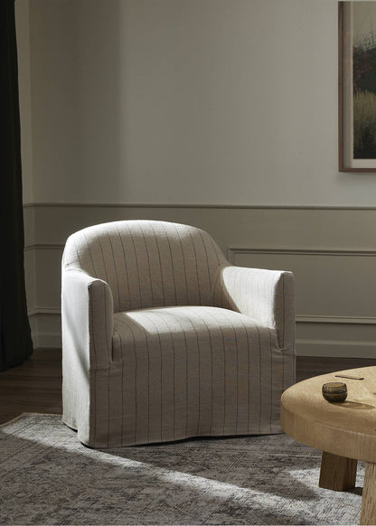 Lowell Slipcover Swivel Chair
