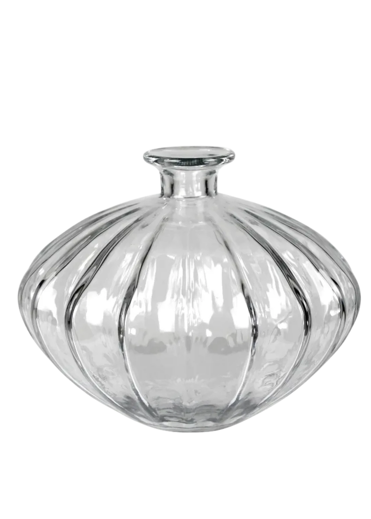 Scalloped Glass Vase
