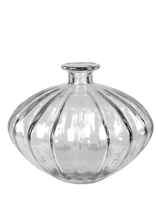 Scalloped Glass Vase