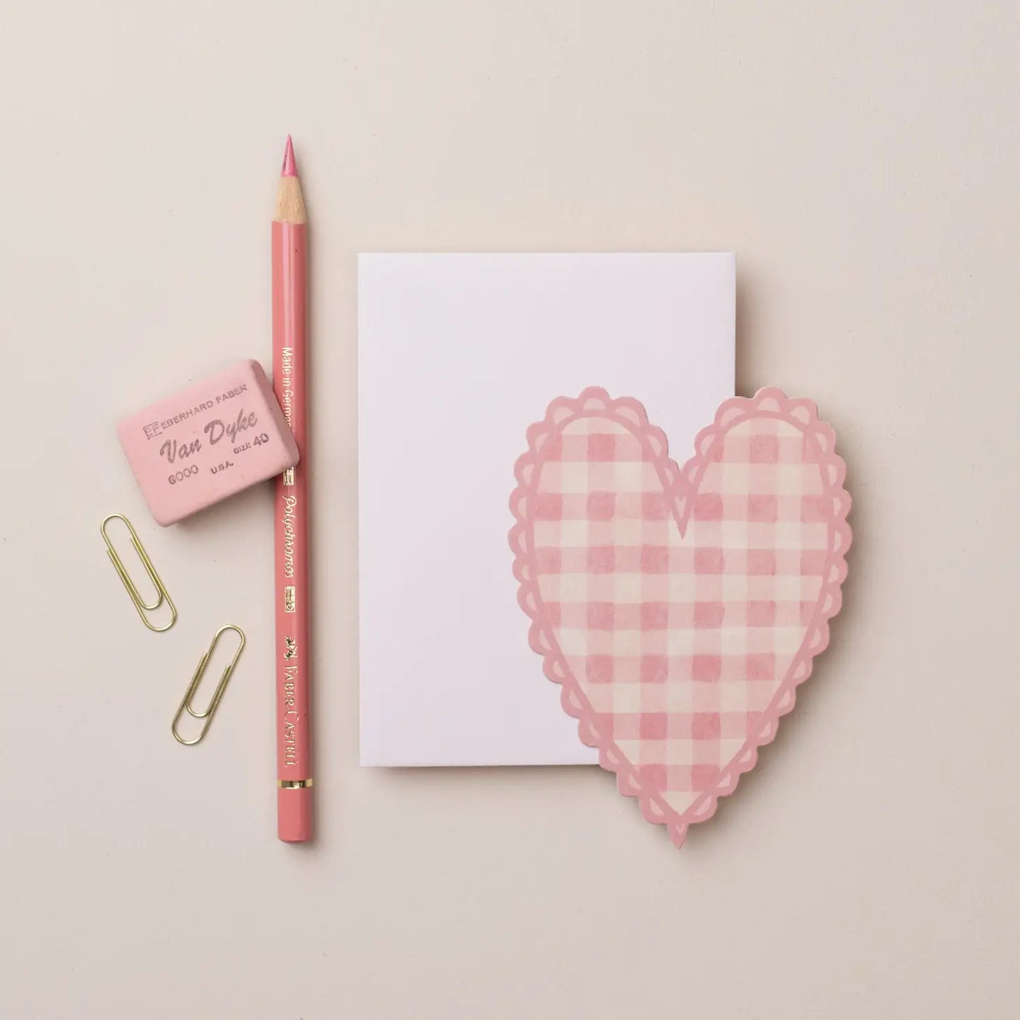 Pink Mini Heart Card