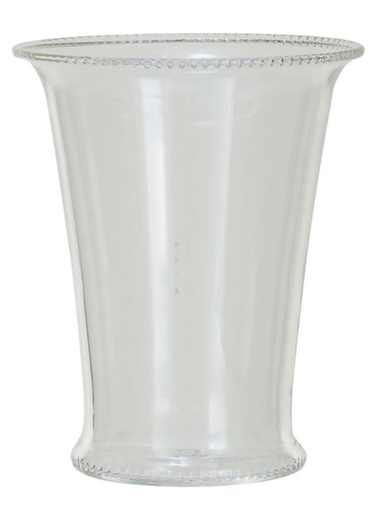 Etched Rim Drinking Glass