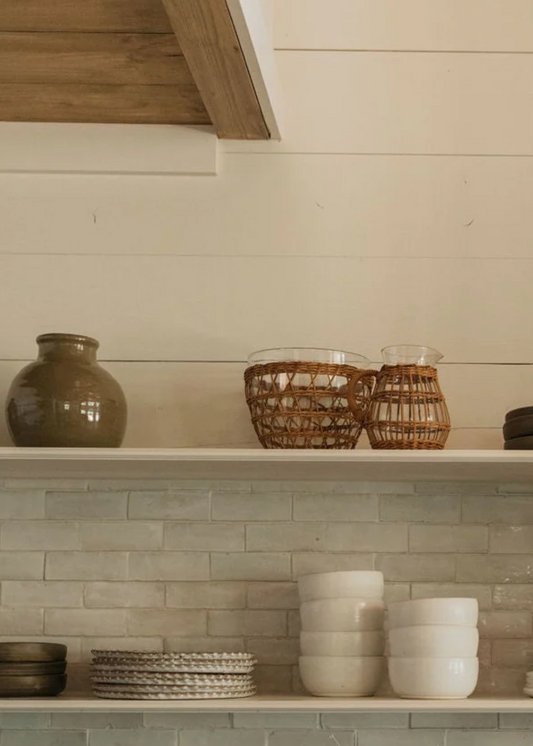 Rattan pitcher