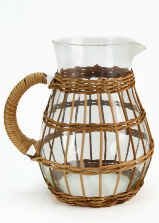 Rattan pitcher