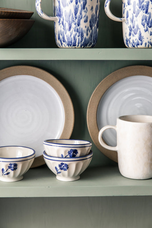 Side view of the Mini Coventry Cornflower Bowl