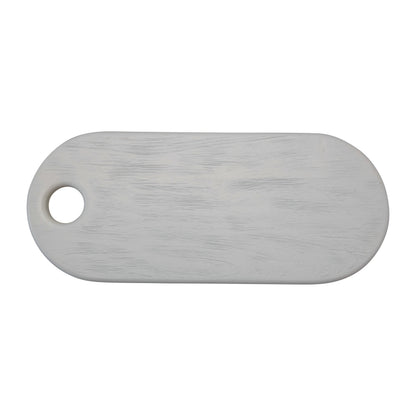Oval White Cutting Board